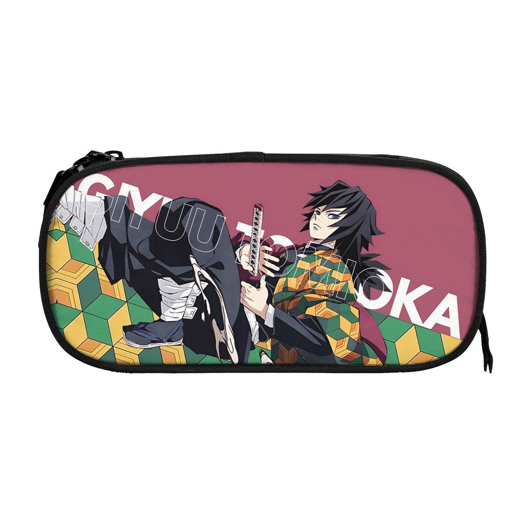 Custom Demon Slayer Large Capacity Bags for Child shounen manga School Pencil Bag for Boys Gilrs Kids