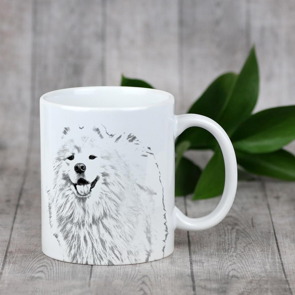 Samoyed, Bjelkier, Samoiedskaya Sobaka - Cup with a Dog, Cute Cup with Graphics, a Gift with Your Photo from the Art-Dog Brand