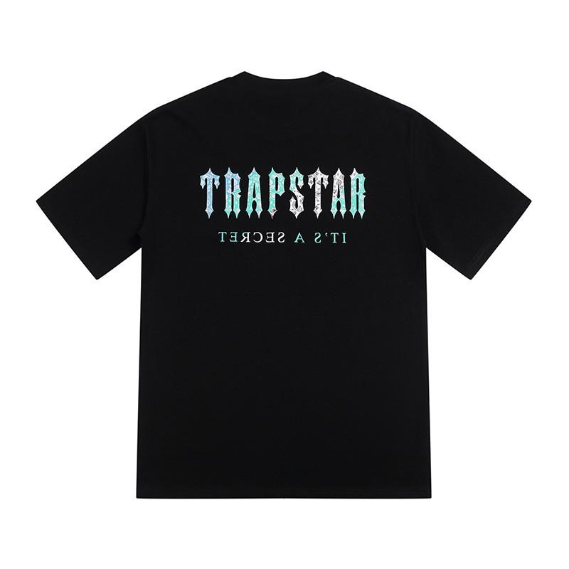 Unisex Oversized Cotton T-Shirt With Gradient Geometric Print Casual Tee Youth