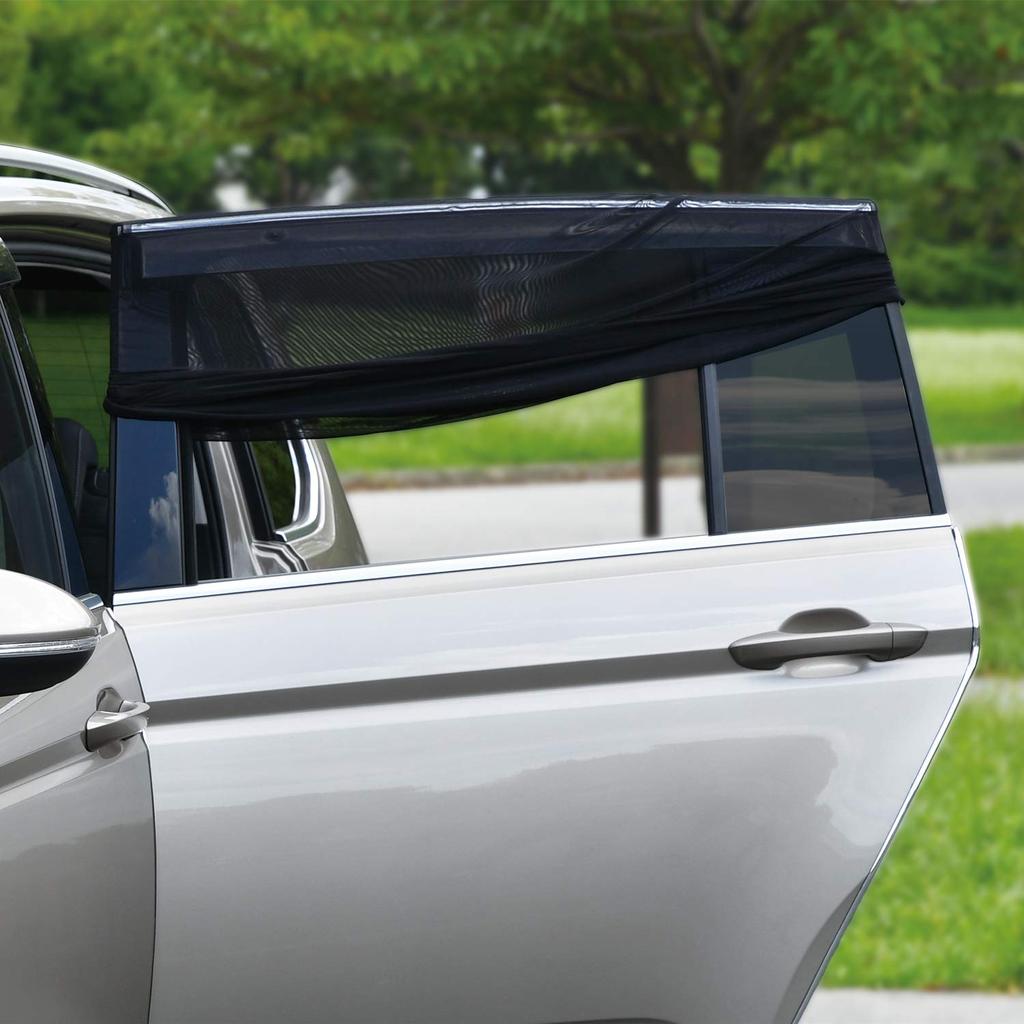 Seiwa IMP039 Car Insect Repellent Screen, Easy Magnet, For Rear Doors, 2 Screens, Mesh,