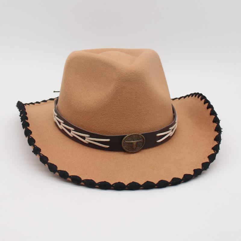 Tibetan Vacation Jazz Hat Direct Supply Top Hat Grassland Windproof Sun Protection Men'S And Women'S Hats Versatile Ethnic Style Jazz Hat
