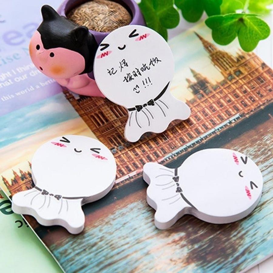 5pcs Cute Sunny Doll  Sticky Notes Memo Pad Paper Sticker Gift Cartoon Message Wall Fridge Stickers