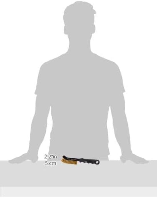 HAZET Brake Caliper Brass Brush for Aluminum Brake Brake Scratch Caliper Maintenance with Hanging Made In Germany 4968-3 Brush, Calipers, Cleaning,