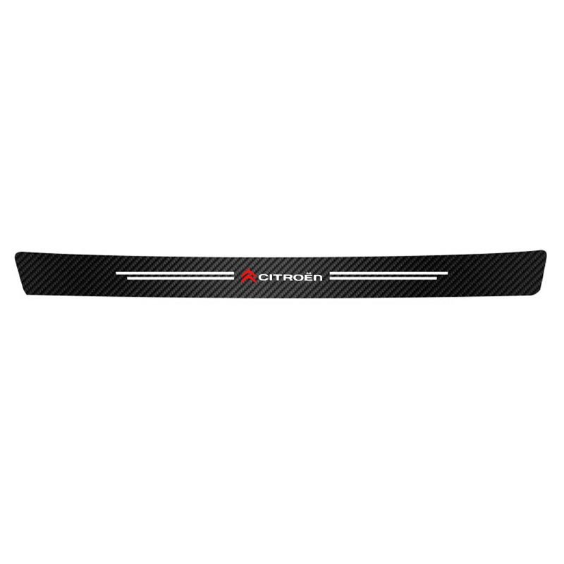 Car Carbon Fiber Trunk Stickers Car Threshold Sticker For Citroen C4 C3 C2 Berlingo Picasso Jumper Cactus Auto Decorative Decal