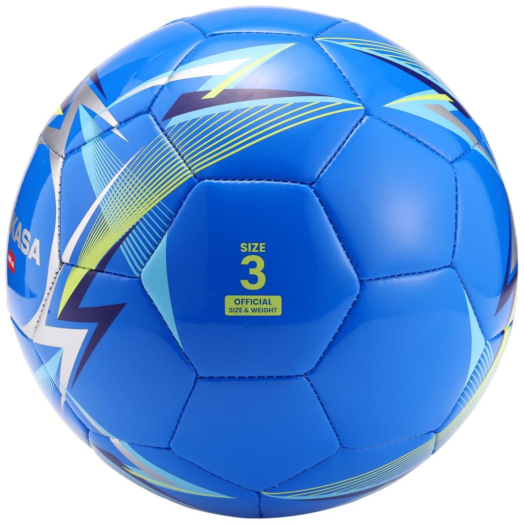 MIKASA MIFoA Soccer Size for Elementary School and Younger F3AZ Recommended Internal Pressure Ball, 3, Children, Blue, D-LBL, 0.490 (kgf/cm²)