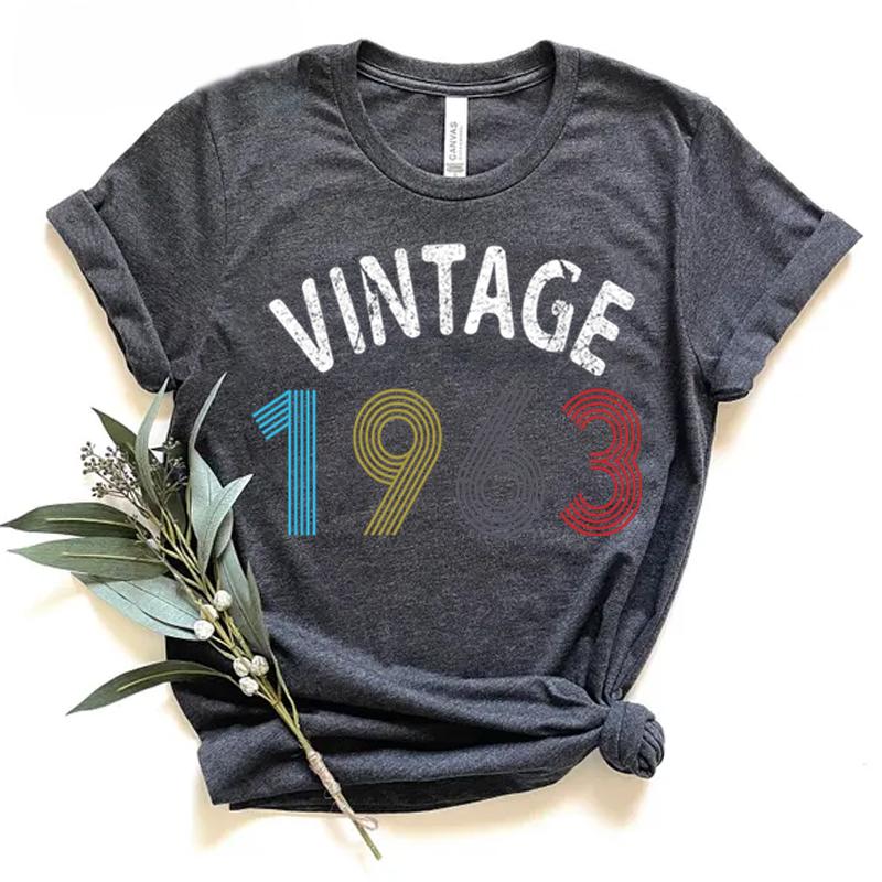 Comfort Colors Unisexs Unisexs Clothing Vintage 1960 To 1969 Short Sleeve Tee Summer Soft Casual Top 60th Birthday Gift Tshirt