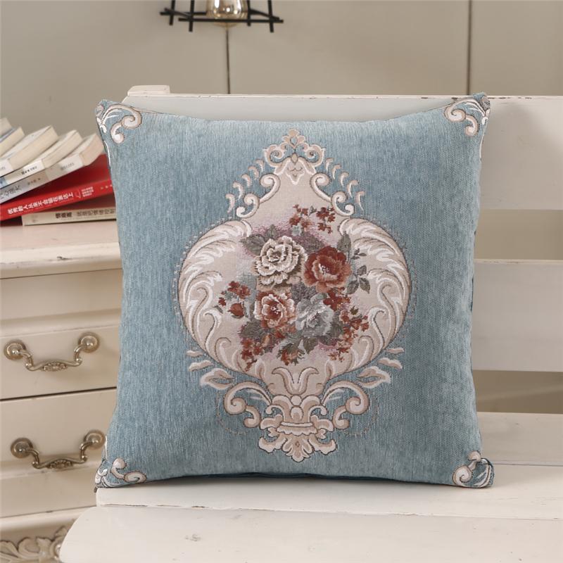 45x45 см винтажная наволочка для диванной подушки с изображением пиона из синели для украшения гостиной 45x45cm 4985₽