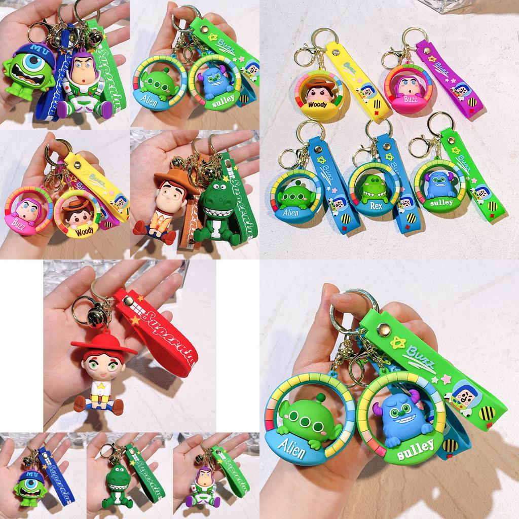 Adorable 2024 Cartoon Toy Story Buzz Lightyear Keychain Cute Figure For Kids Gifts