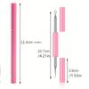 Stainless Steel Portable Silicone Acne Needle Double Head Beauty Squeezing Picking Blackhead Needle Acne Needle