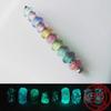 Colorful Copper Blue Glow-In-The-Dark Murano Princess Glass Beads Fits Original Bracelet Jewelry Set Accessories
