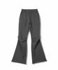 Milkeuaeswiaendeudolseu Ribbed Pocket Flare Pants - Pigment Black