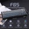 EPOMAKER x AULA F65 65% Wireless Mechanical Keyboard – Hot-Swappable, Gasket Mount, RGB Backlight, Bluetooth/2.4GHz/USB-C, Pre-Lubed Linear
