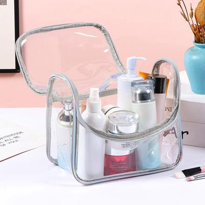 Kosmetiktasche im Ins-Stil, PVC, transparent, langlebig, wasserdicht, geräumig, Make-up-Tasche für Reiseaufbewahrung, Zubehör