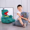 Kindersofa-Sitz, weicher Stoffbezug, abnehmbar und waschbar, Cartoon-Dinosaurier-Tier-Sofa-Plüsch-Stuhl-Schutzhülle