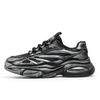 Autumn and winter new mesh breathable sneakers wipe old mesh casual shoes thick sole heightening dad shoes