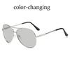 Classic Pilot Photochromic Sunglasses Men Safety Driving Sun Glasses Women Anti-Glare Change Color Day And Night Eyewear