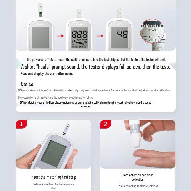 CONTEC Blood Glucose Test Strips