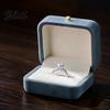 Desktop Jewelry Organizer Metal Gift Anti-Scratch Lining Velvet Box Case Pearl with Golden Box