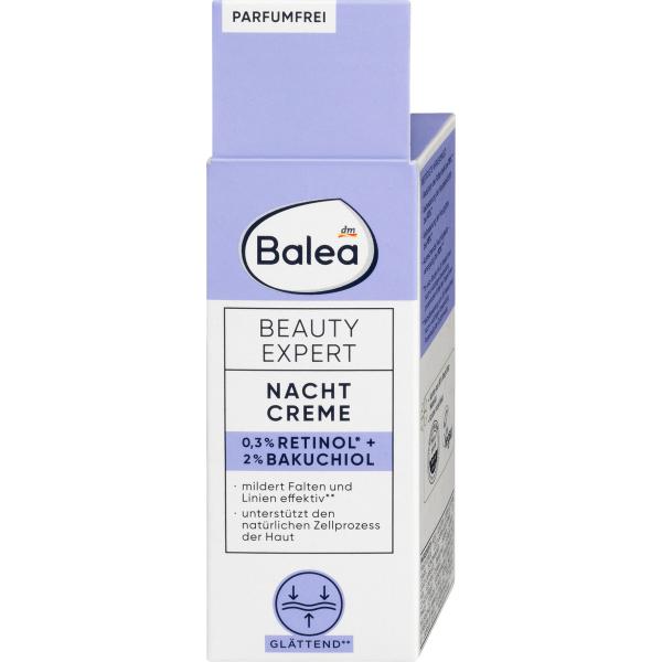 Balea Ночной крем Beauty Expert 0,3% Ретинол 2% Бакучиол 30 мл