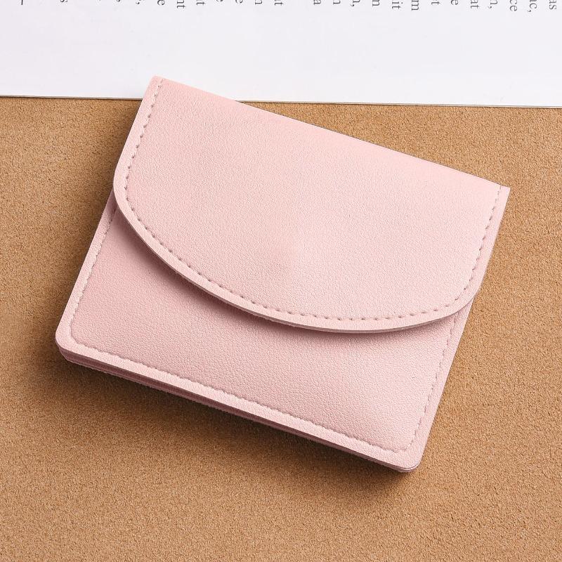 

Сумка-кошелек женская простая и компактная портативная визитница два-в-одном многофункциональная большой вместимости для хранения документов маленький кошелек розовый