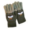 Cartoon Hunde Winterhandschuhe Verdicken Fleece Weiche Strickhandschuhe Touchscreen Finger-Trennende Elastische Strickhandschuhe Outdoor-Bekleidung