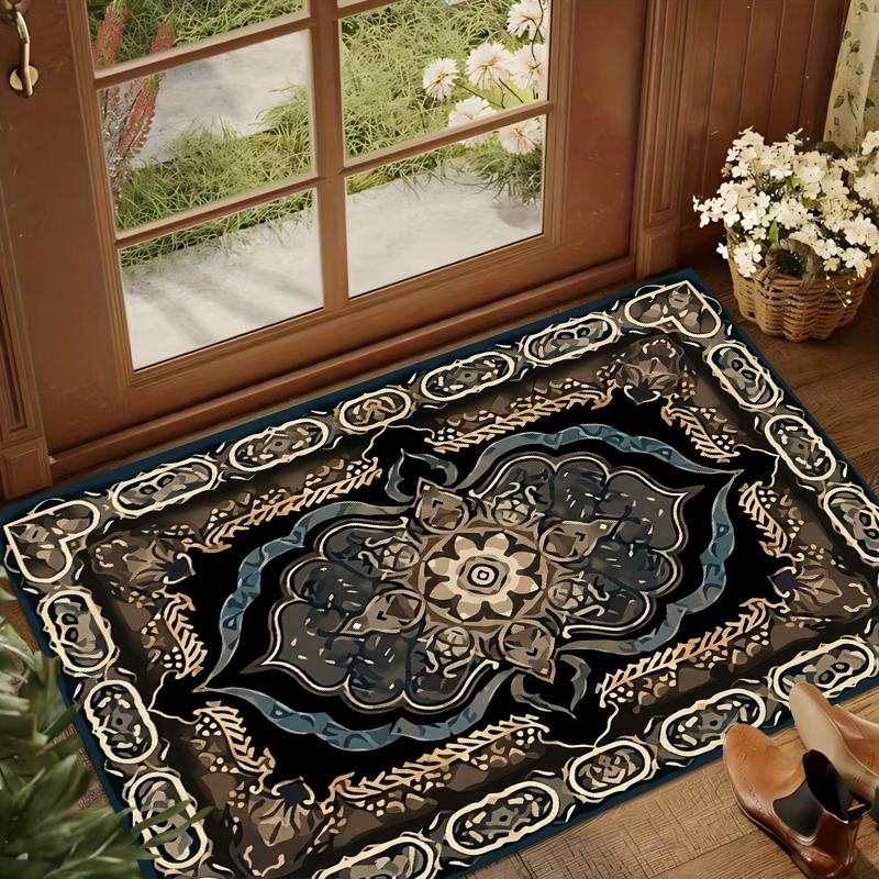 Alfombras bohemias para sala de estar, decoración de dormitorio, alfombrillas antideslizantes de lujo, alfombra para área grande, alfombra persa lavable