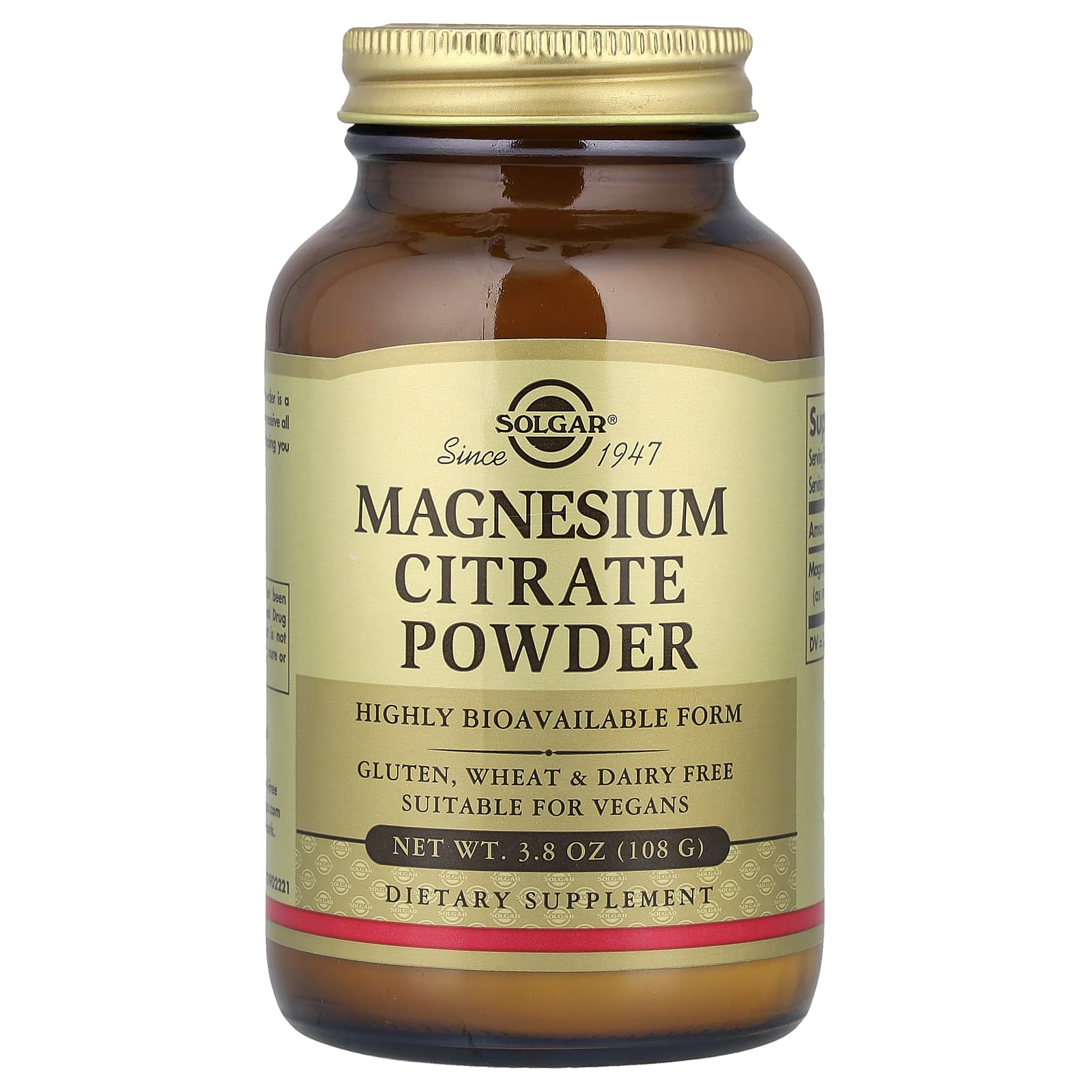 

Magnesium Citrate Powder, 108G(3.8Oz)