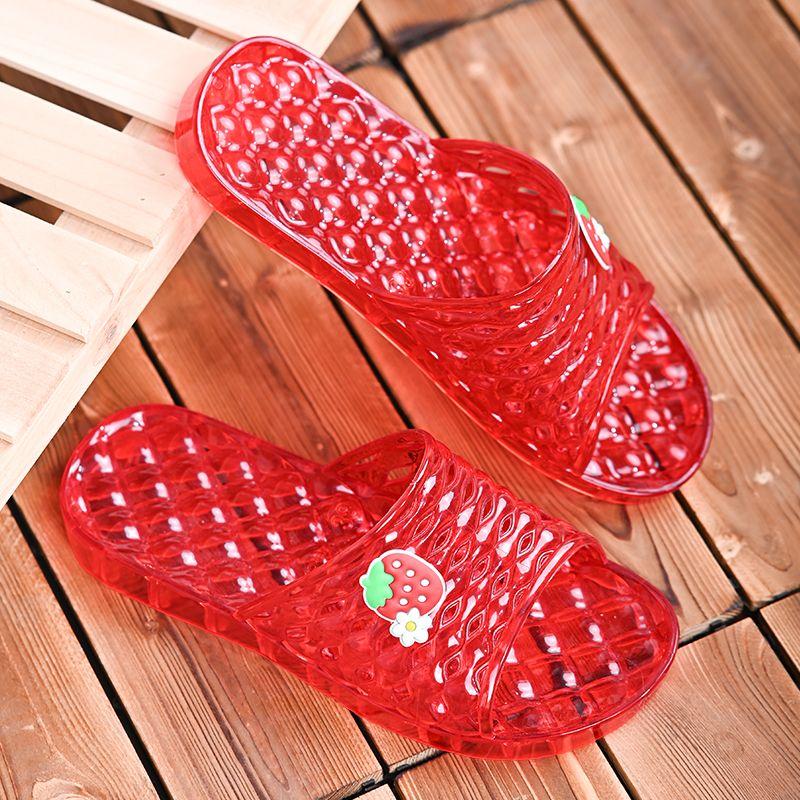 

Женские летние домашние тапочки Домашние прозрачные тапочки Пластиковые цельные тапочки 41