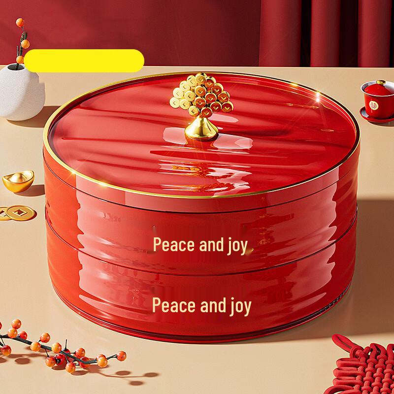 Chinese New Year Double-Layer Snack Tray