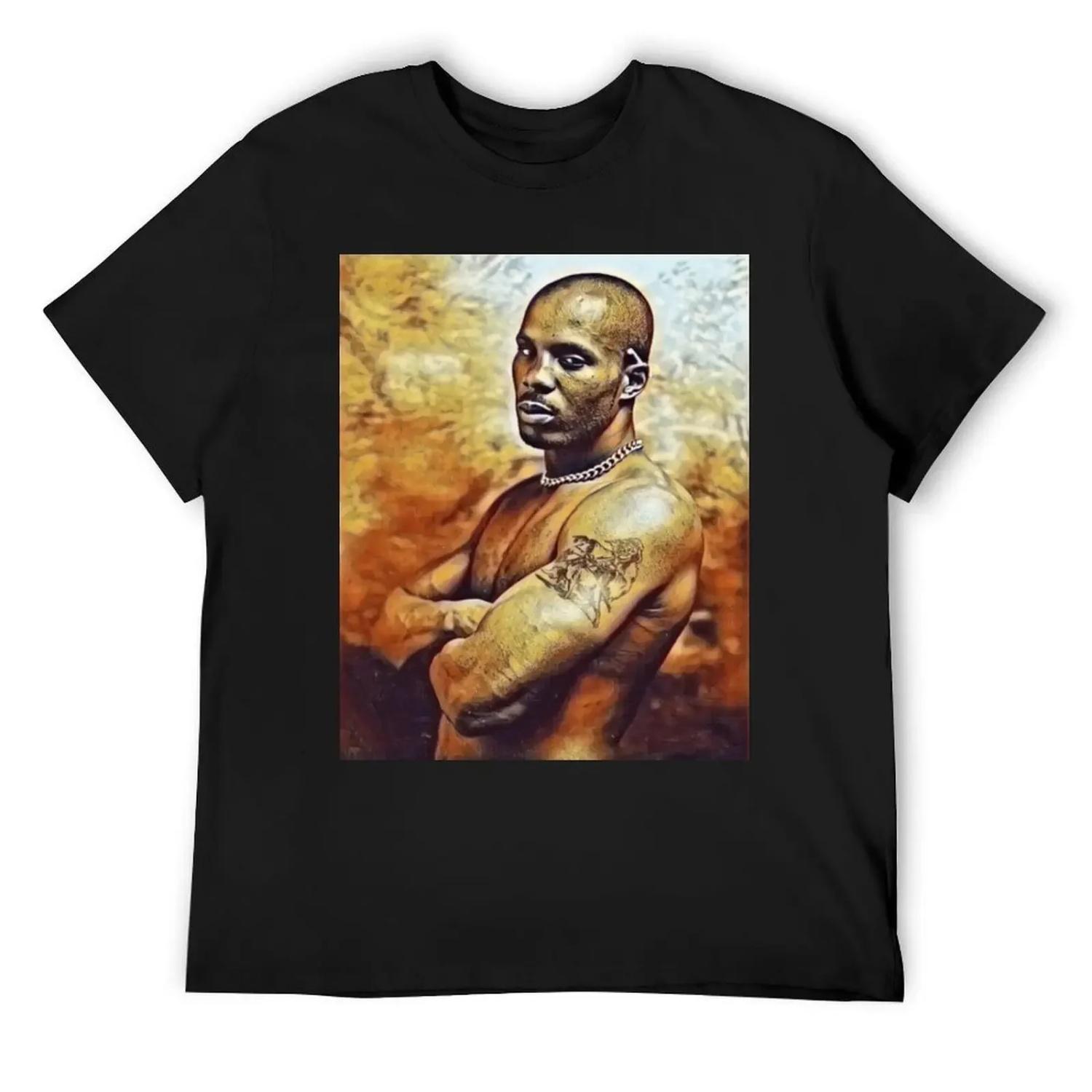 Футболка DMX Earl Simmons, топовая футбольная футболка, мужская одежда, кавайная одежда, мужские футболки с принтами, для высоких и крупных S