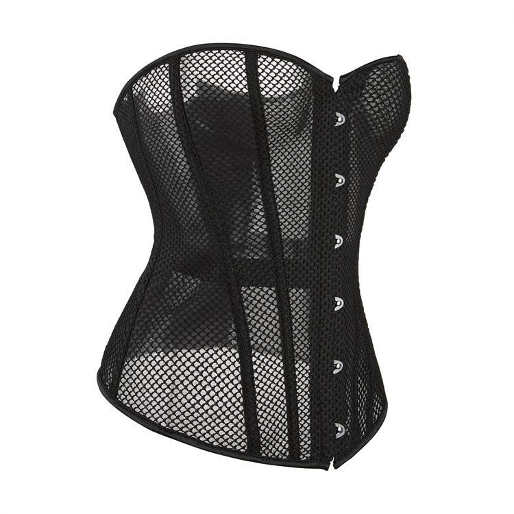 Black Mesh Corset for Summer Breathable Shapewear