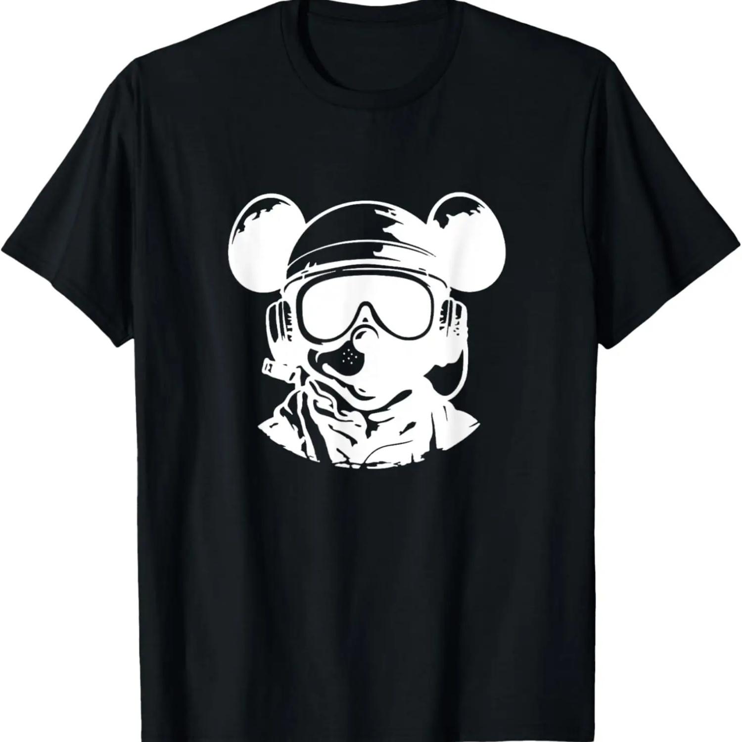 

Military Mouse _ Gas Mask _ Mouse _ Ears _ Military Mick T-Shirt S чёрный