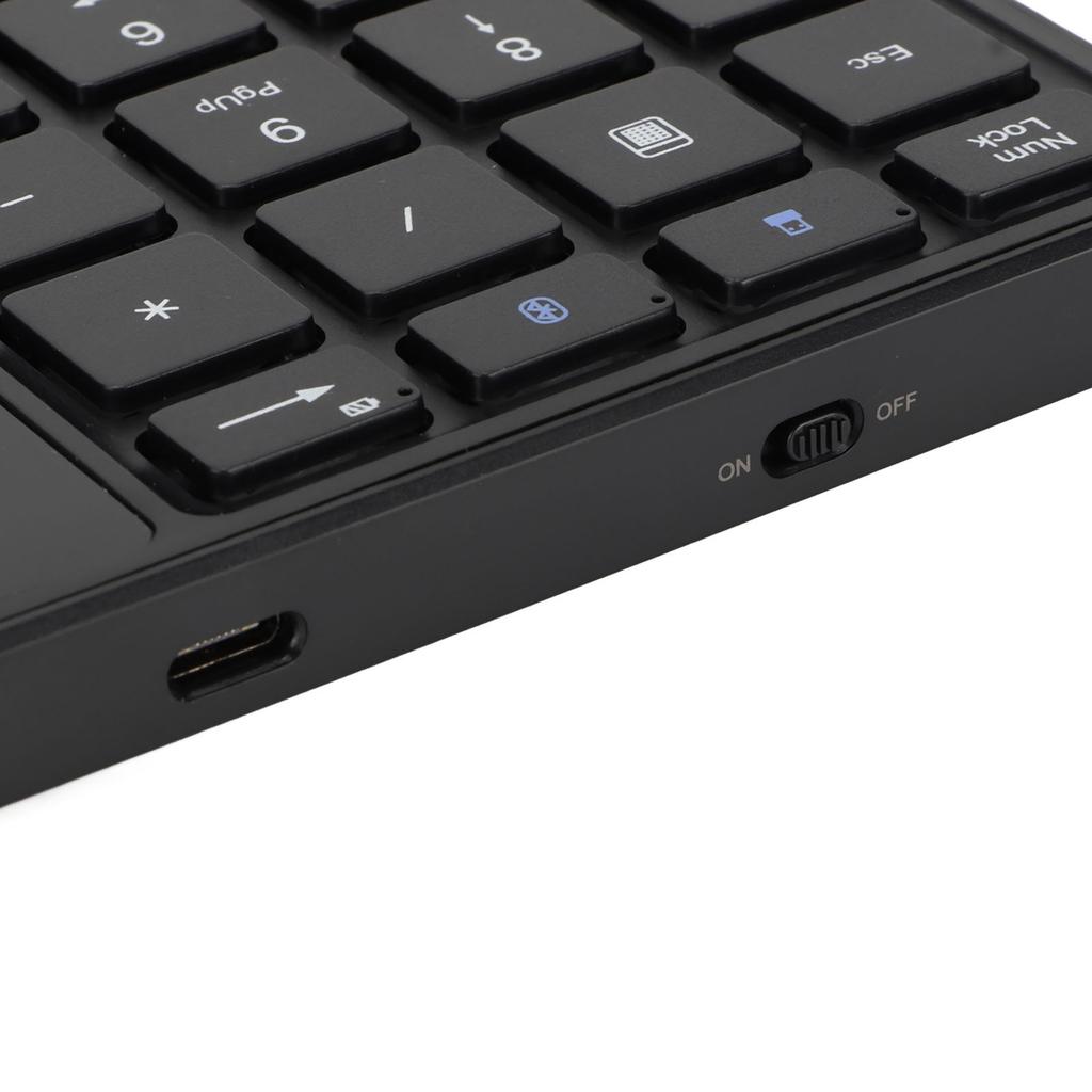 Wireless Numeric Keypad 2.4G 22 Keys Lightweight Portable Type C ABS Number Pad for Study Work