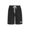 EA7 SS24 Logo Letter Print Drawstring Straight Leg Casual Shorts Men Shorts Black 3DPS08-PNBXZ-1200