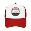 Iraq Flag Iraqi Soccer Football Mesh Baseball Caps Unisex Women Fashion Sun Caps Hat Adjustable Summer Trucker Hats