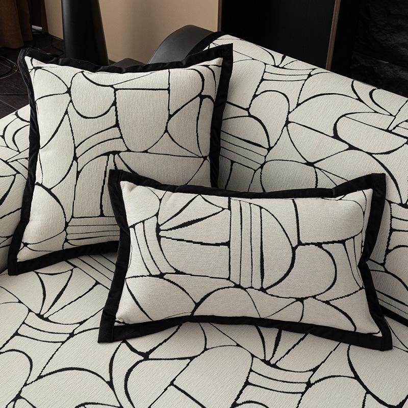 Chenier Sofa Cushion Is Universal In All Seasons  New Straight-Breasted Leather Seat Cushion Light Luxury High-End Non-Slip Cover Cloth