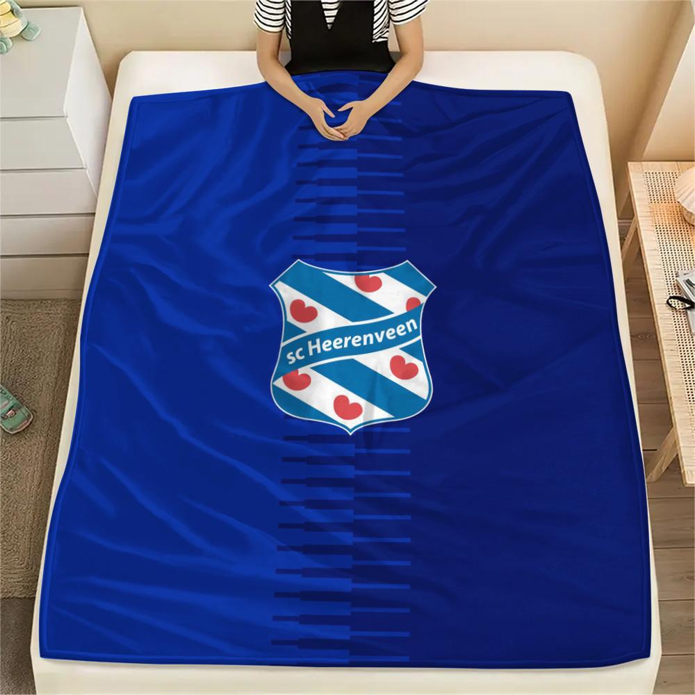 

SC Heerenveen Print Flannel Blanket, High quality Comfortable for All Seasons, Home Decor, Warmth and Comfort 80cm x 120cm