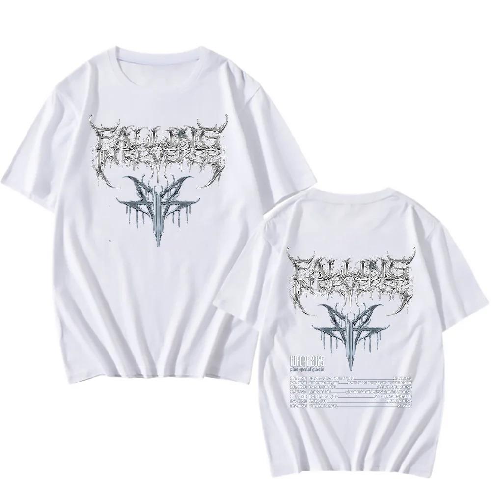 

Hot Sale Rock Band Falling in Reverse Washed Vintage Tshirt Unisex Women Casual Cotton Retro Tshirt Unisex Gothic Oversized T Shirts S
