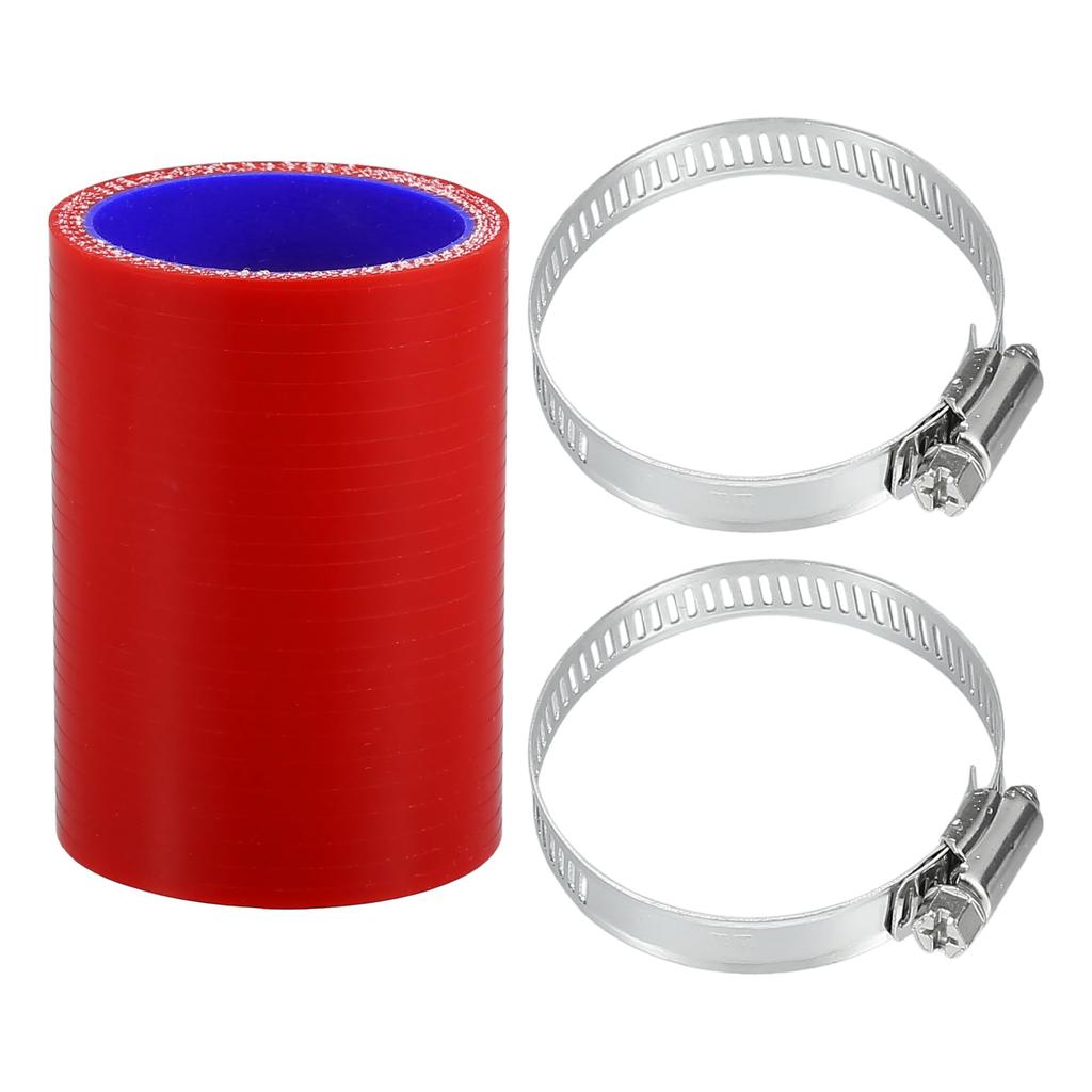 X AUTOHAUX Silicone Hose Silicone Tube with Hose Band Intercooler Turbo Intake Rajeter Hose