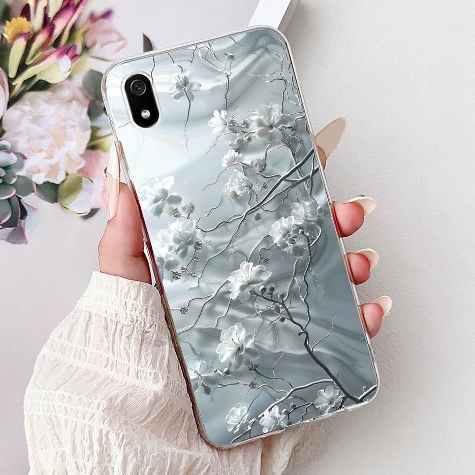 For Xiaomi Redmi 7A Case Redmi7 Luxury Fashion Painted Cover Soft Silicone Phone Case For Xiaomi Redmi 7 7A Redmi7A Fundas Coque