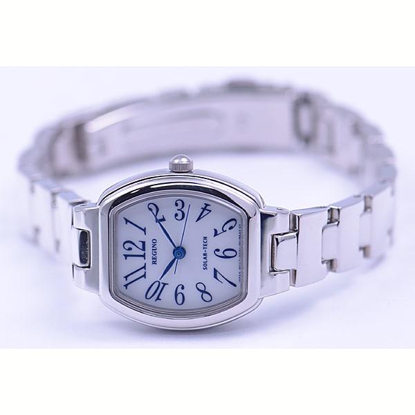 Citizen KP1-110-91 femmes ( Montre REGUNO Solar-Tech Femme) Montre Tonneau analogique en acier inoxydable argenté