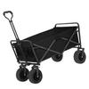 Foldable Wagon Cart with 8-Inch Wheels & Table Top for Camping and Shopping