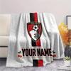Custom Name AFC Bournemouth Flannel Blanket, High quality Comfortable for All Seasons, Home Decor, Warmth and Comfort