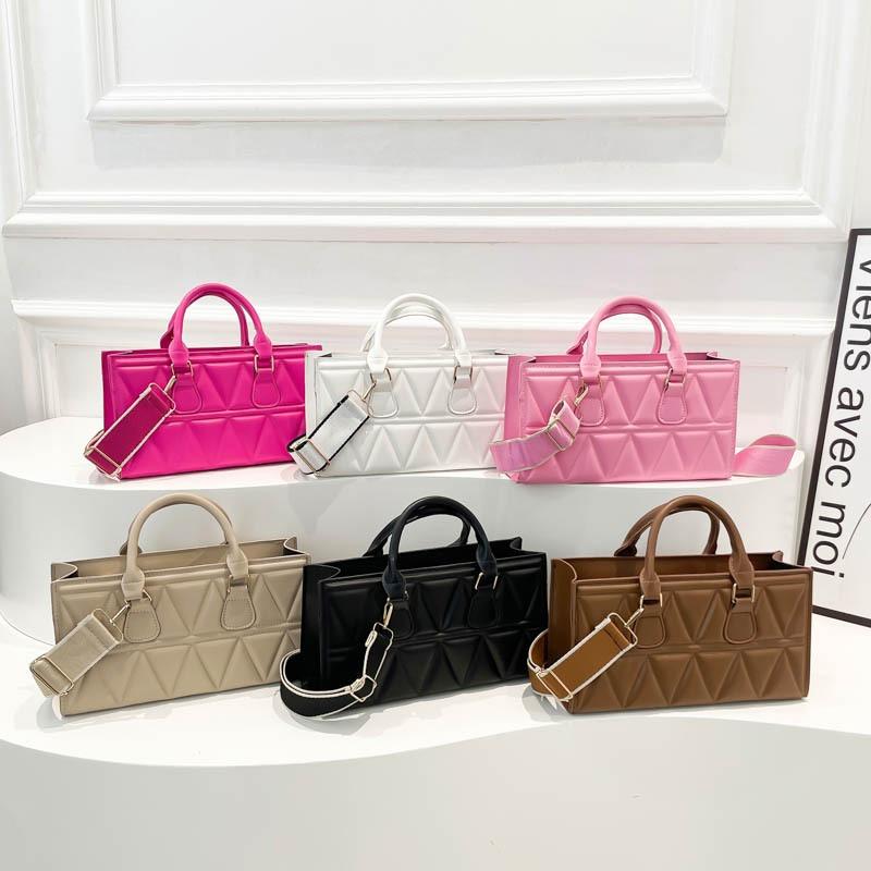 Premium Bag New Fashionable Large-capacity Versatile Solid Color Portable Small Square Bag Broadband Messenger Bag