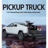 1/32 Tesla Cybertruck Toys Off Road Vehicle Die Cast Model Car Sound & Light Beach Motorcycle Hobby Collectible Birthday Gift for Boy