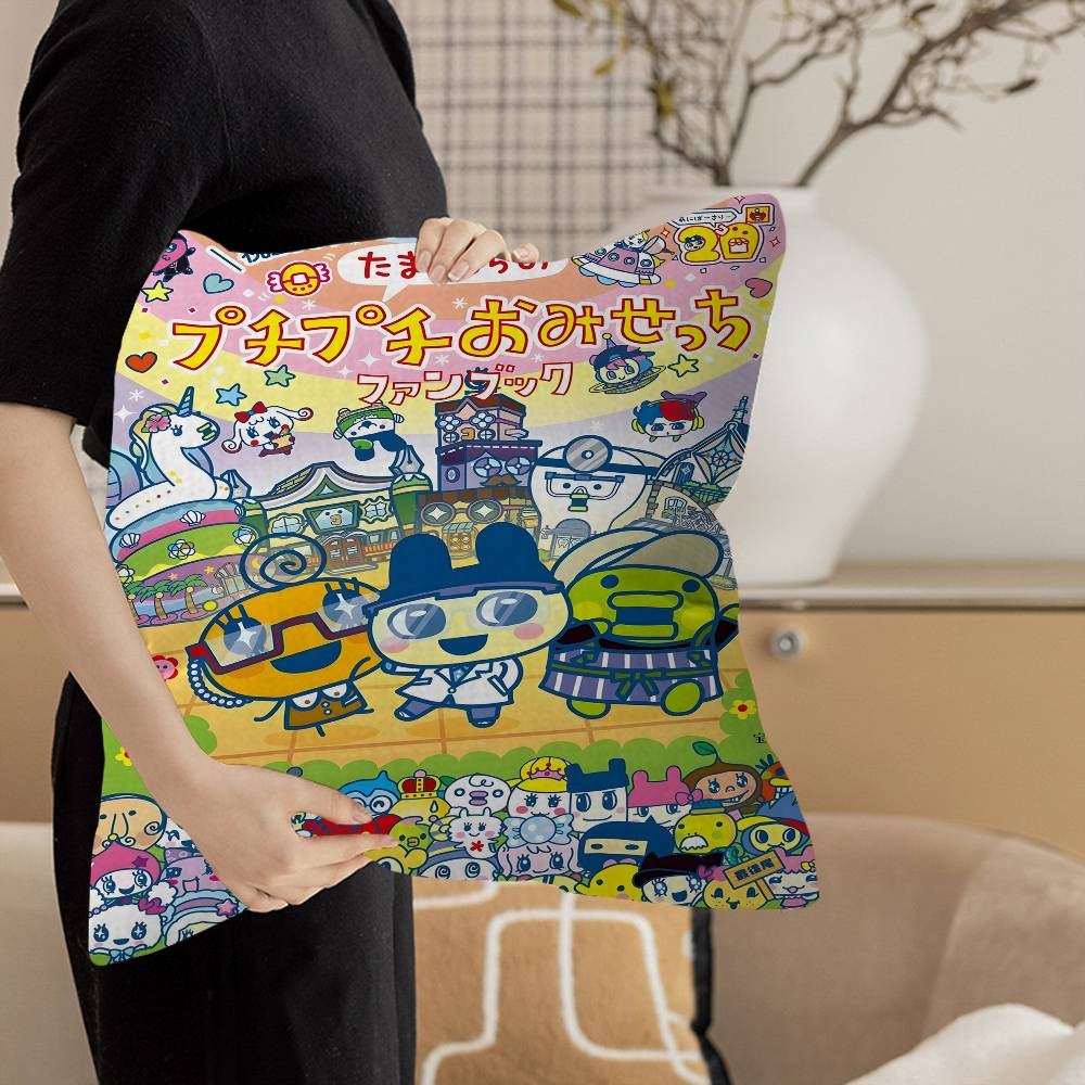 TTamagotchi Cut Friend Game Pillow Cover for Bedroom Room and Living Room Sofa Decorative Cushion Cover