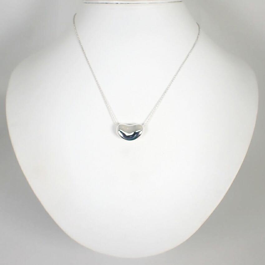 [Used] TIFFANY 925 Bean Pendant/Necklace/j51-12