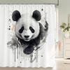 Green Frog Cute Shower Curtain Bathroom Funny Cartoon Waterproof Bath Curtain Polyester Fabric Dafield Bath Screen With 12 Hooks