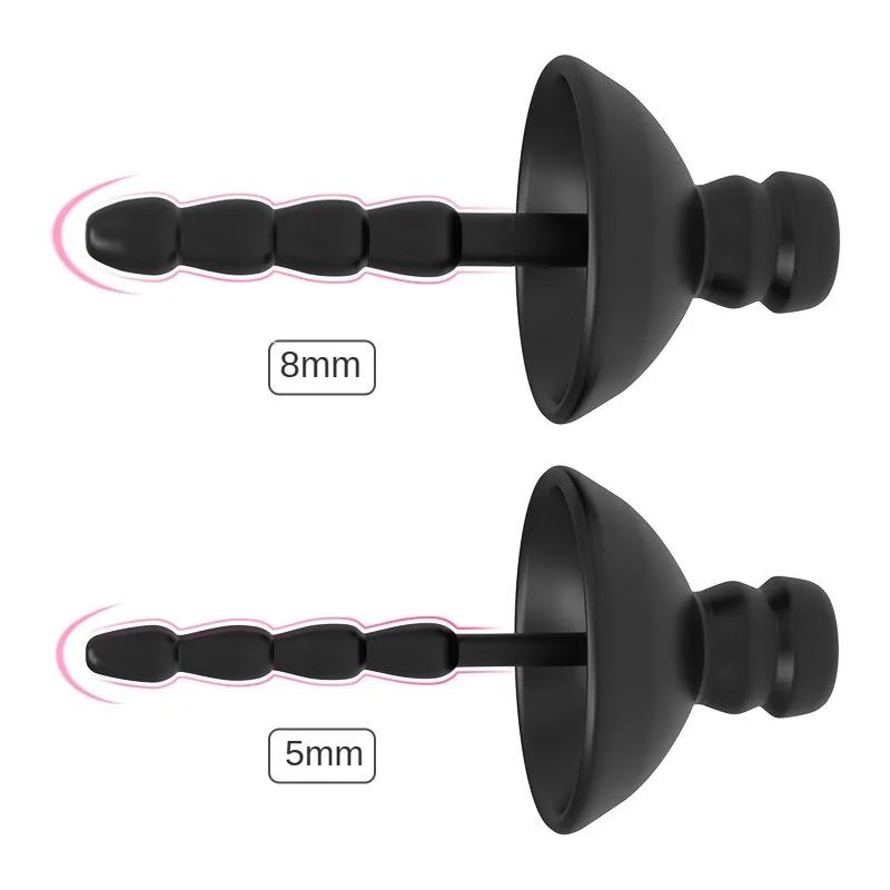 Electro Stimulator Male Chastity Cage Silicone Urethra Sounding Sex Toys for Men Mastubators Penis Plug Dilatoren Adult Products