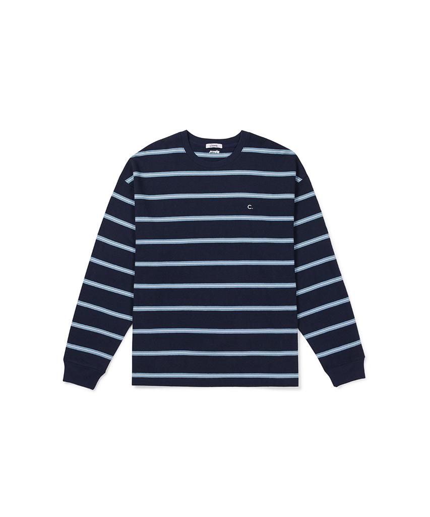 CLOVE [26Fw CLOVE] Stripe Long Sleeve T-Shirt_Men (Navy)